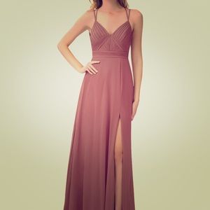 Azazie Audrey Bridesmaid Dress in Desert Rose
